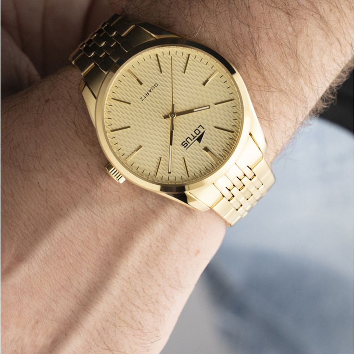 LOTUS - Reloj 19066/1 Lotus Dorado Hombre Minimalist