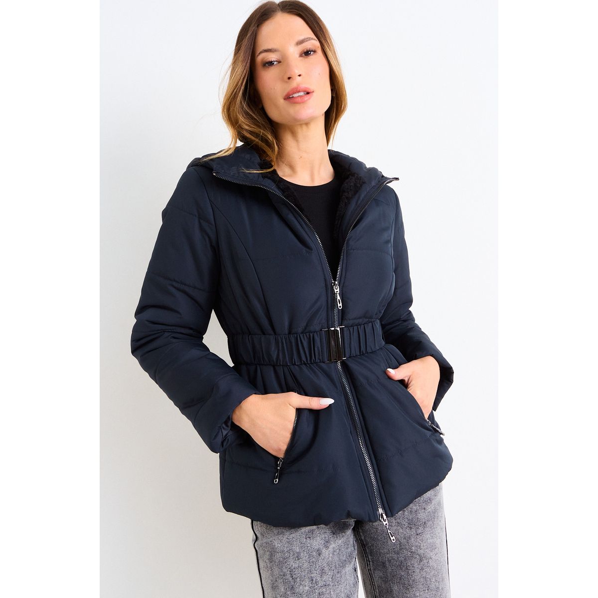 ASH - Parka Lisa Mujer Negro Ash