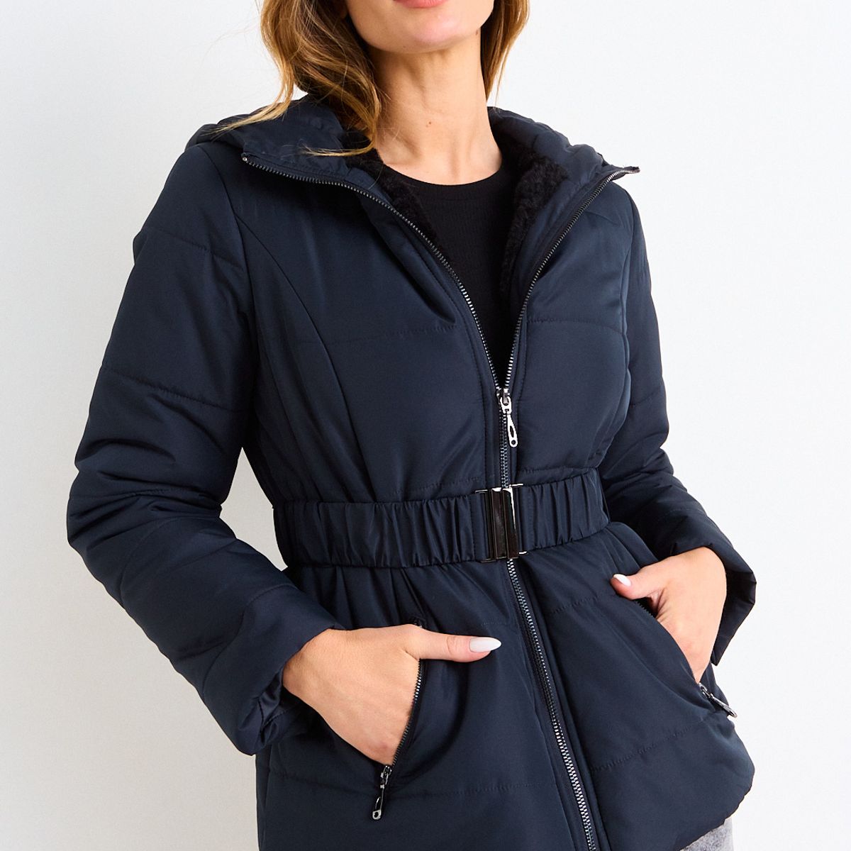 ASH - Parka Lisa Mujer Negro Ash