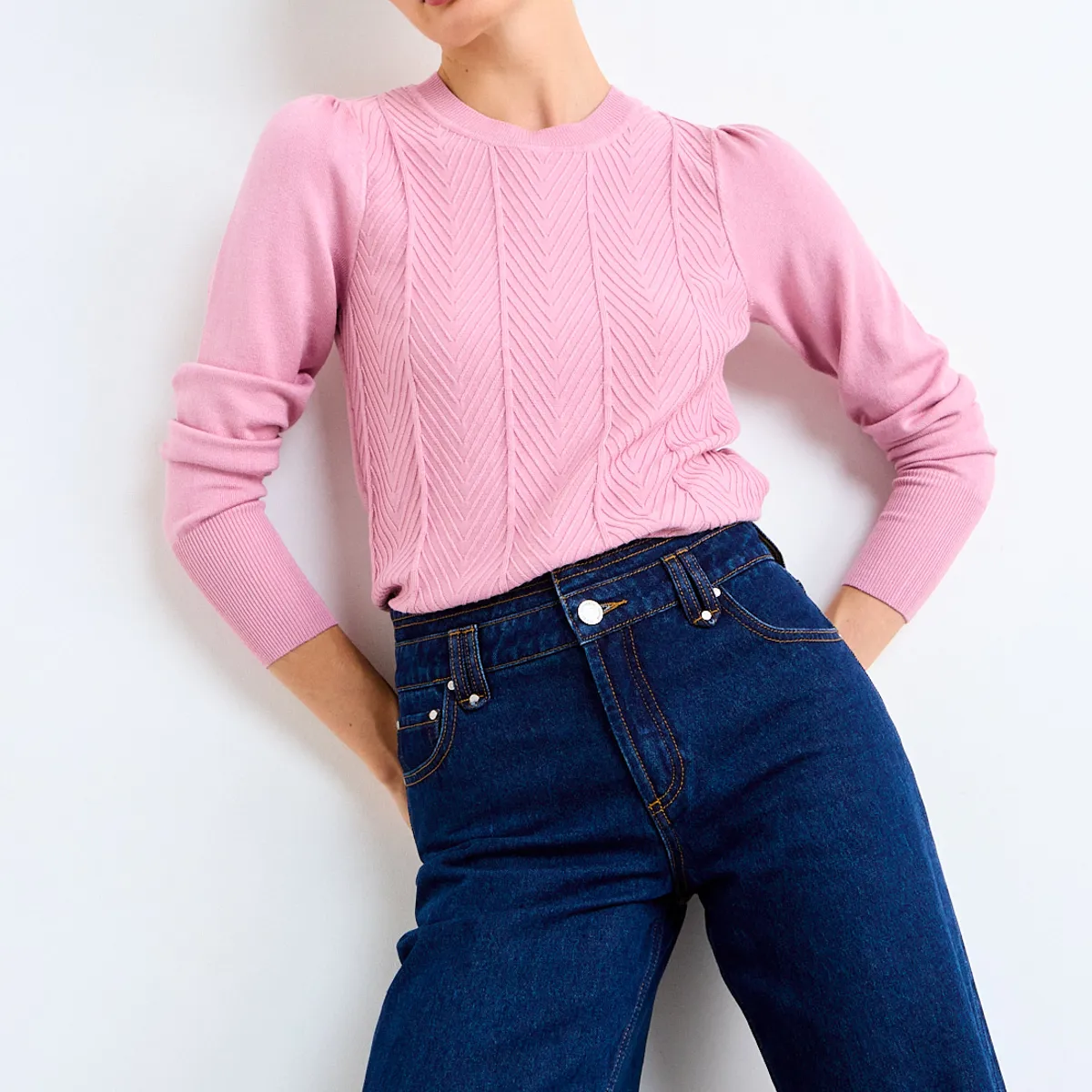 IO - Sweater Liso Mujer Rosa Io