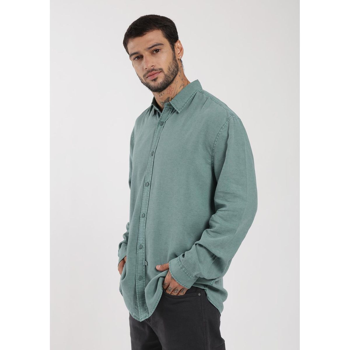 KAYA UNITE - Camisa Manga Larga Tenlin Hombre