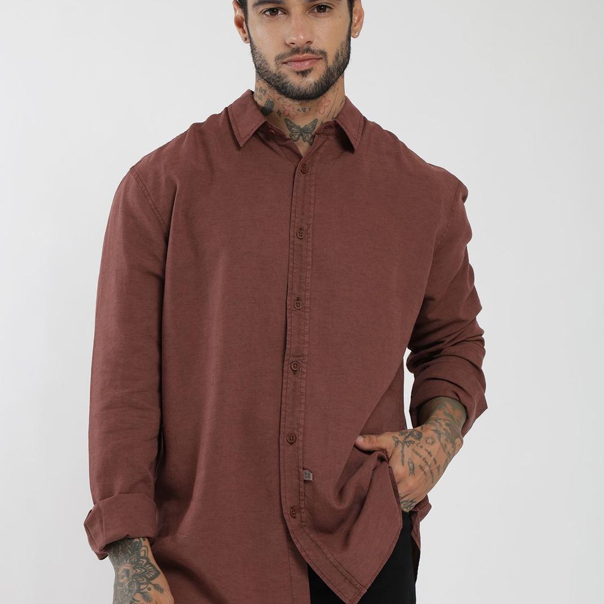 KAYA UNITE - Camisa Manga Larga Tenlin Hombre
