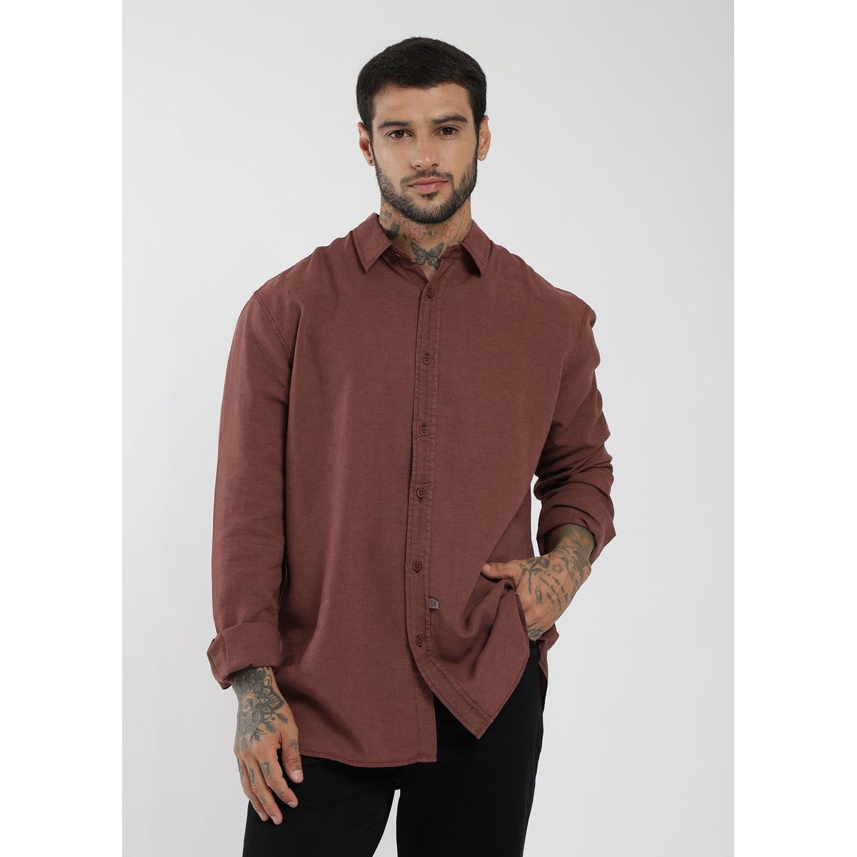 KAYA UNITE - Camisa Manga Larga Tenlin Hombre