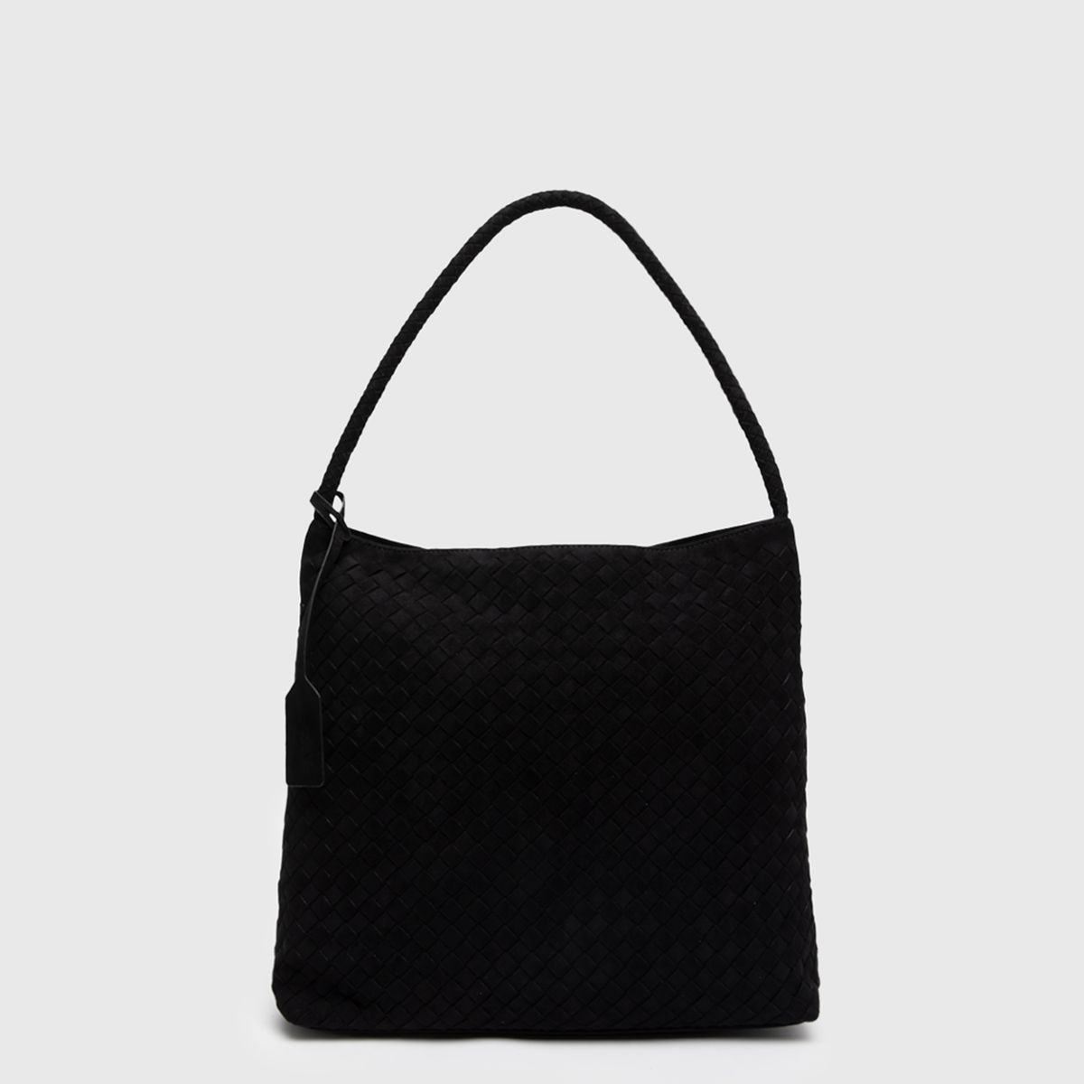 BLACK - Bolso Tote Suede Braids Black Black Bubba
