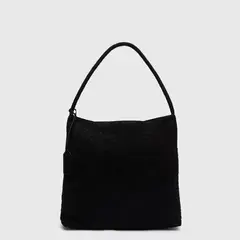 BLACK - Bolso Tote Suede Braids Black Bubba