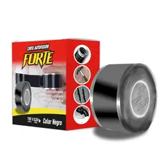 FORTE - Cinta Autofusión 19mm x 2,5m Negro