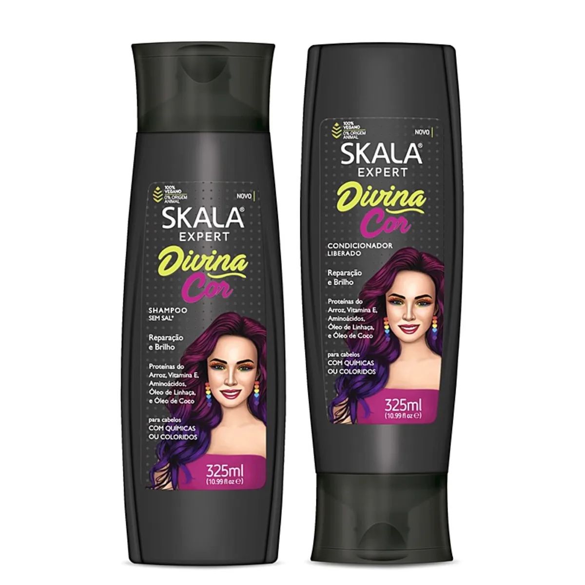 SKALA - KIT SHAMPOO / ACONDICIONADOR DIVINA COR 650 ML SKALA