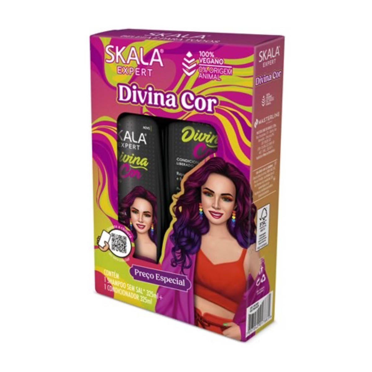 SKALA - KIT SHAMPOO / ACONDICIONADOR DIVINA COR 650 ML SKALA