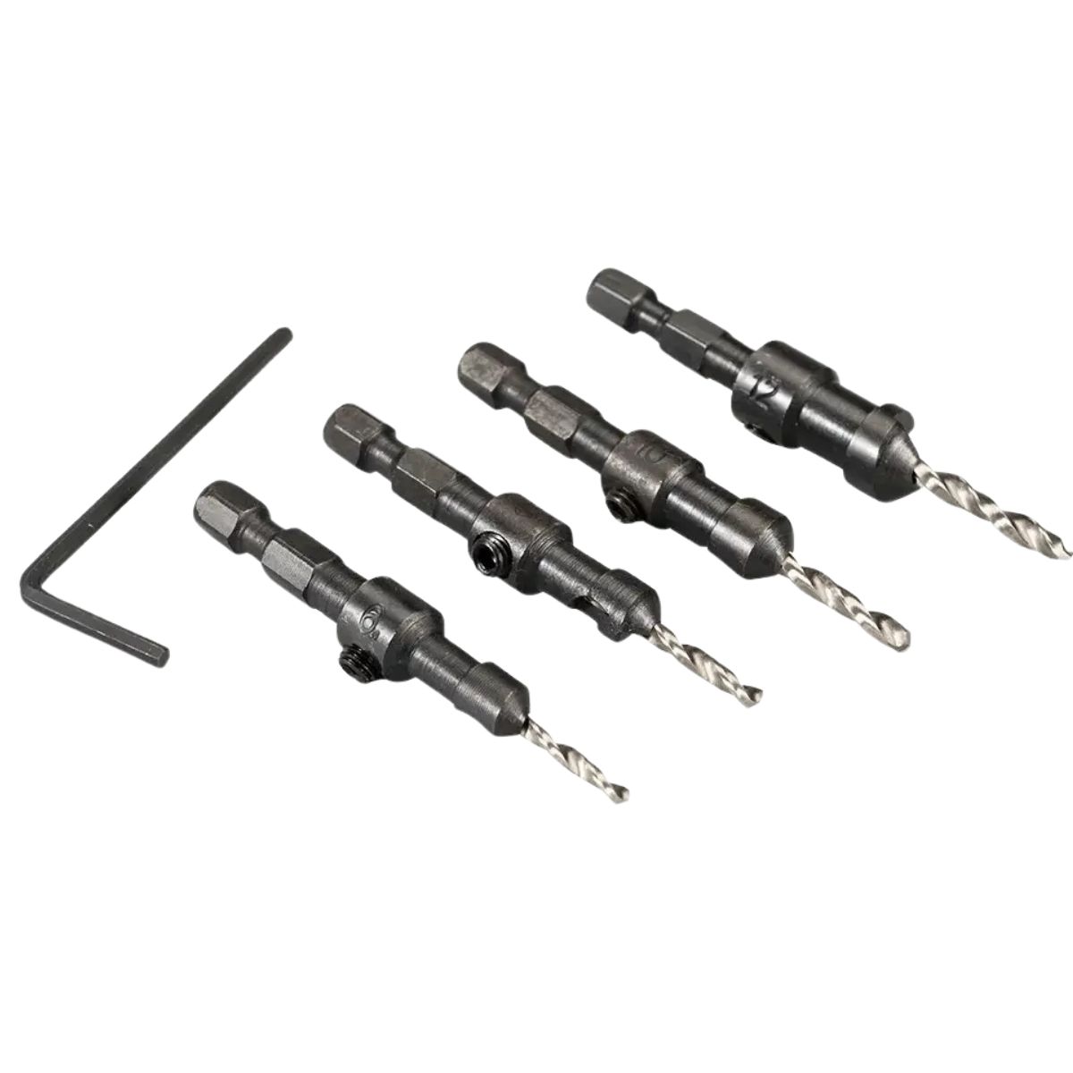 MAKITA - Set Brocas Avellanado 4pzs 6-8-10-12mm Cortas Makita D-73455