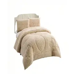 GENERICO - PLUMON PREMIUM CON TEXTURA  2 PLAZA COLOR BEIGE