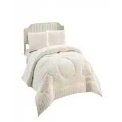 GENERICO - PLUMON PREMIUM CON TEXTURA  2 PLAZA COLOR BLANCO