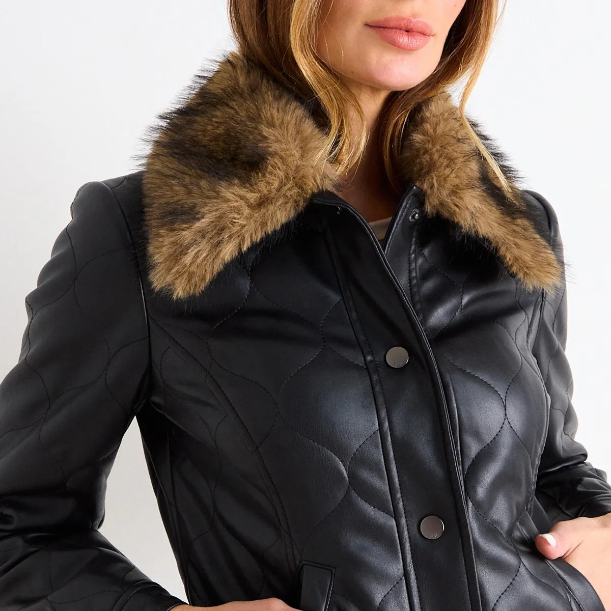 ASH - Chaqueta Lisa Mujer Negro Ash