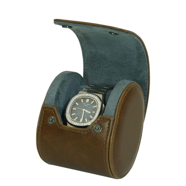 Estuche Reloj Cuero Individual Cafe Cafe TALLA UNICA