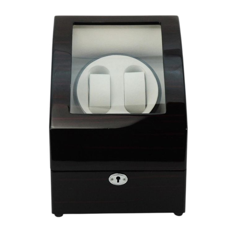Watch Winder 2 Relojes Ebony Brillo Alto Negro TALLA UNICA