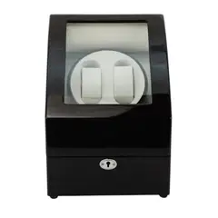 R24 - Watch Winder 2 Relojes Ebony Brillo Alto