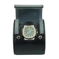 R24 - Estuche Reloj Cuero Individual Negro