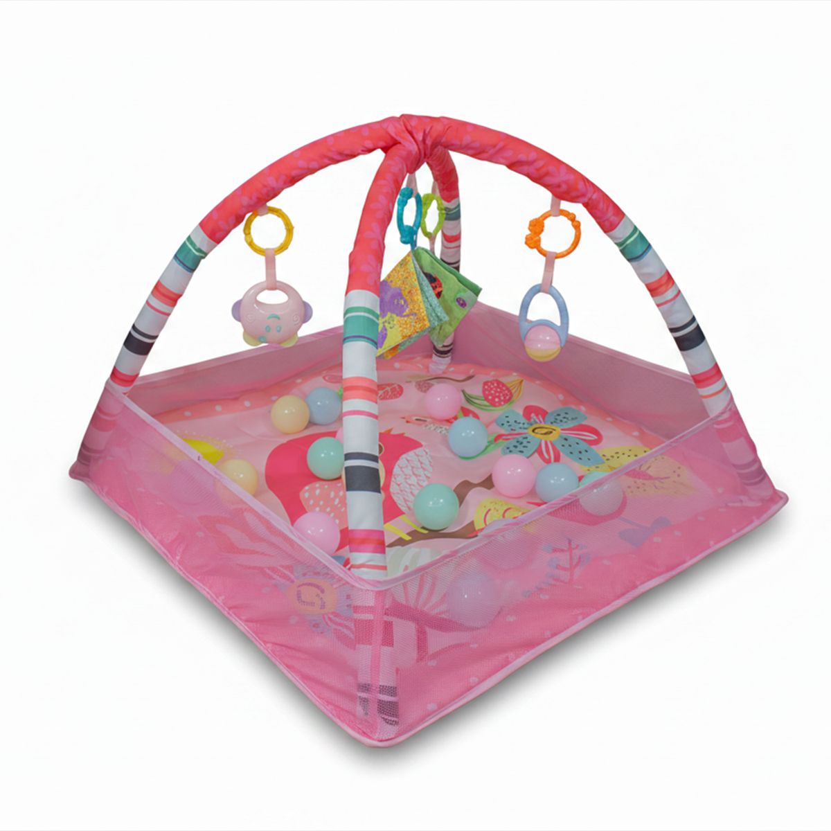 BEBESIT - Gimnasio Corral con Pelotas Rosado