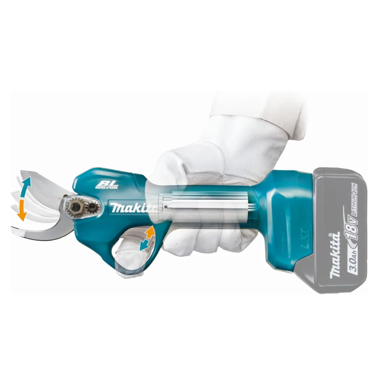 MAKITA - Tijera de Poda Inalámbrica 18v 30mm S/Bateria Makita DUP181Z