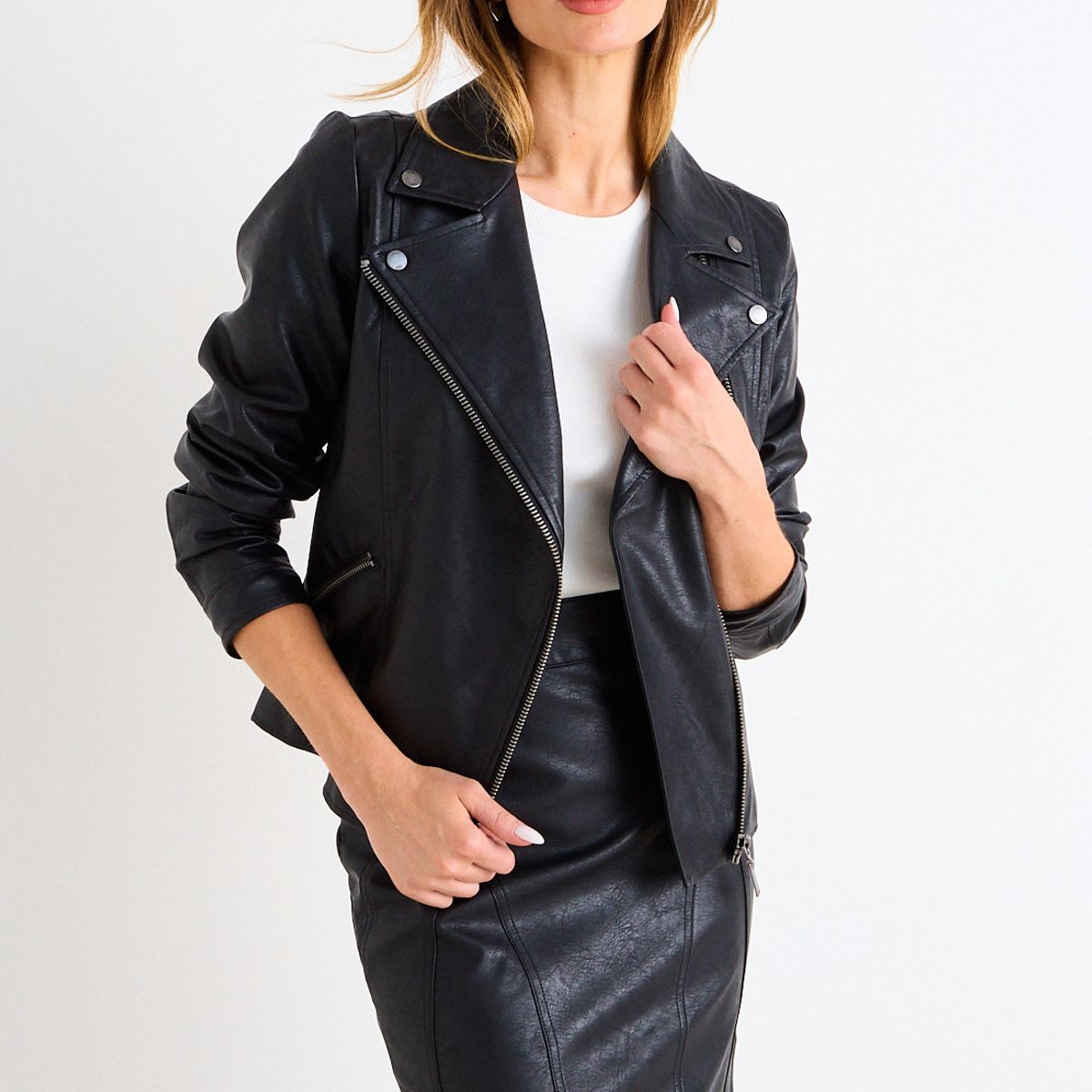 ASH - Chaqueta Biker Lisa Mujer Negro Ash