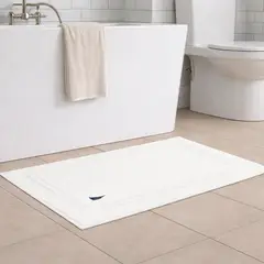 NAUTICA - Toalla de piso SAVOY Home algodón premium 50x80 cm blanco