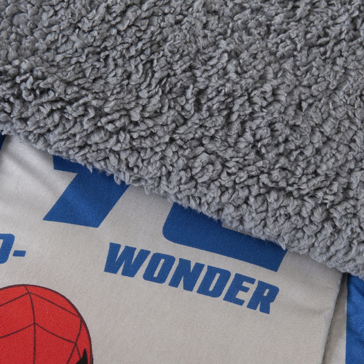 MASHINI - CUBRECAMA PLUMON INFANTIL CON SHERPA SPIDERMAN 1.5 PLAZAS