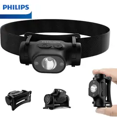 PUREPOWER - PHILIPS Lampara de Cabeza Recargable LED Ideal Para Campismo, Pesca y Senderismo