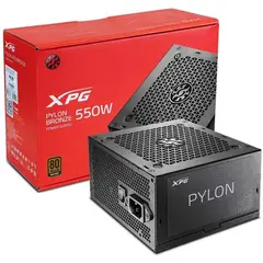 ADATA - FUENTE DE PODER XPG PYLON 550W BRONZE P/N PYLON550B-BKCEU