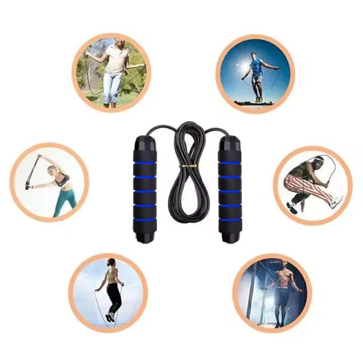 GENERICO - Cuerda De Salto Gimnasia Crossfit Largo Ajustable Principiantes