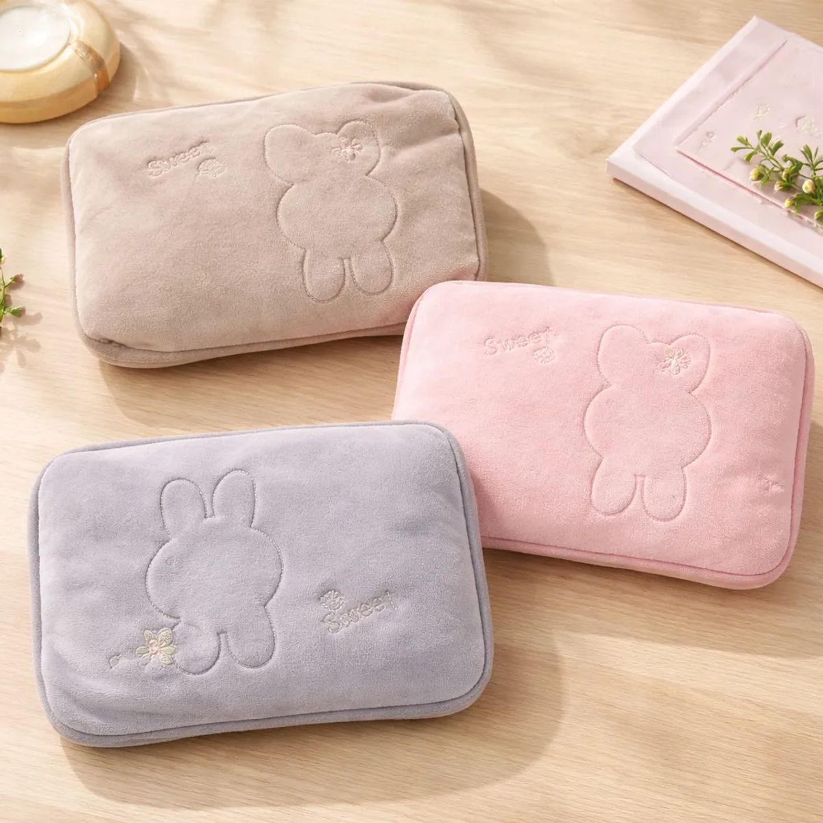 GENERICO - Guatero Eléctrico Calientamanos De Felpa Recargable Diseño