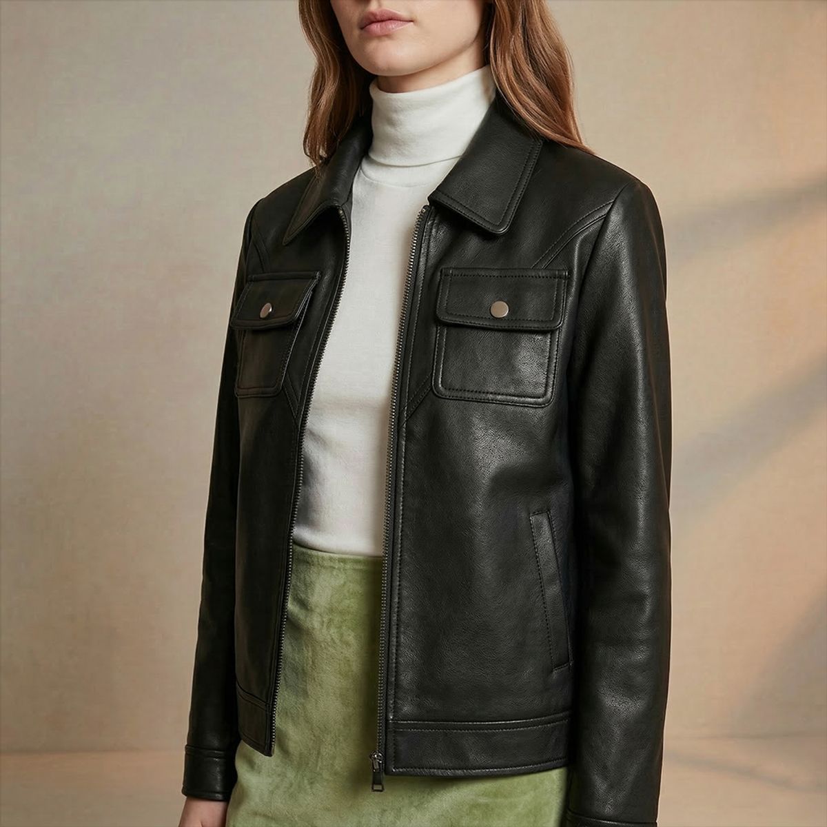 AMPHORA - Jacket selma negro