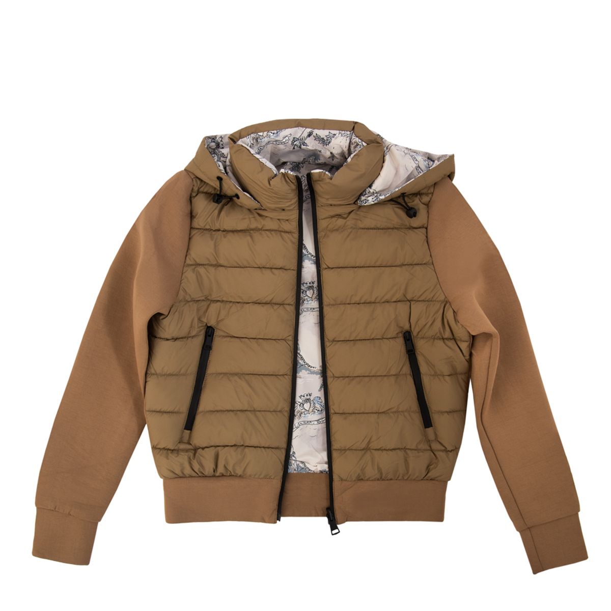 AMPHORA - Chaqueta reversible manuela verde oliva