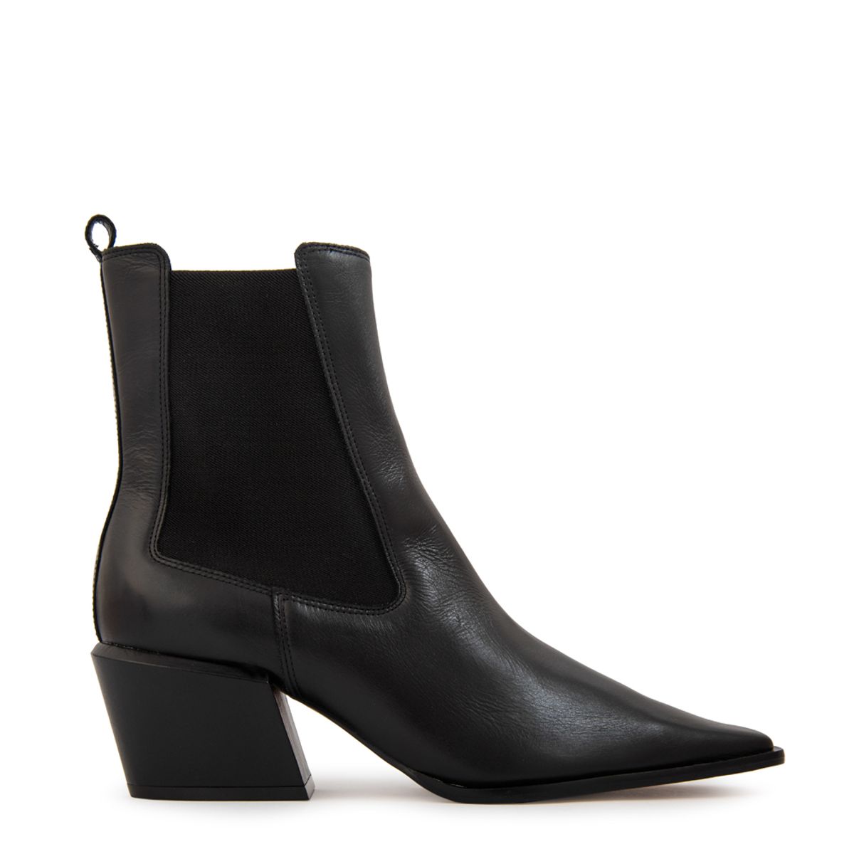AMPHORA - Botin olivia cuero negro