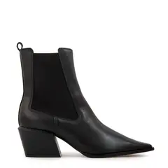 AMPHORA - Botin olivia cuero negro