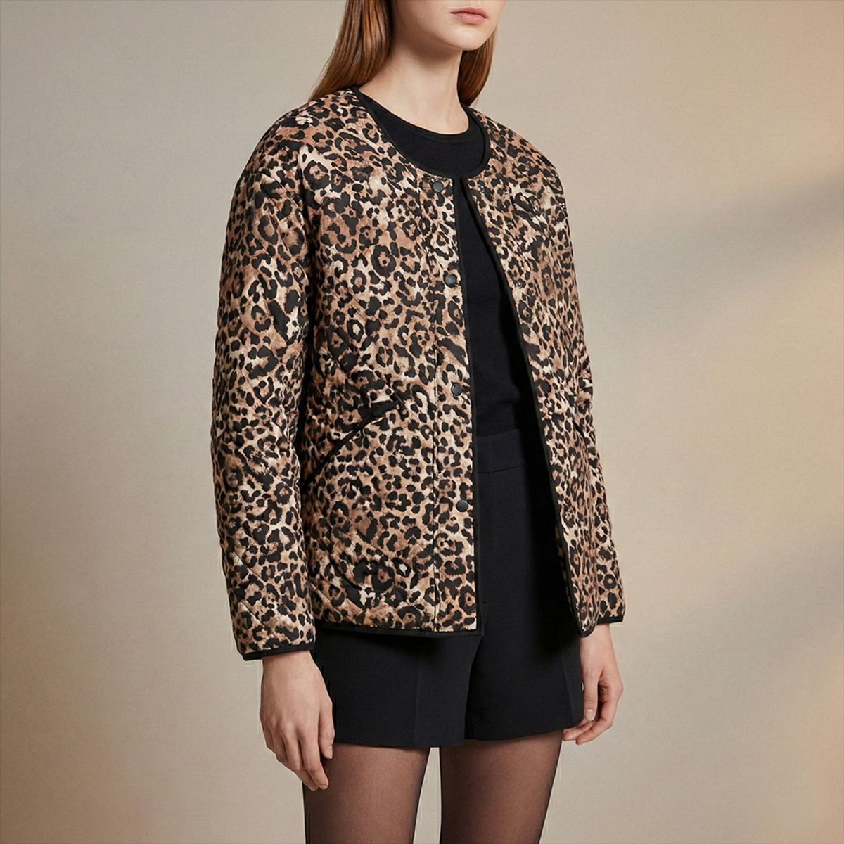AMPHORA - Jacket puffy soft atenas animal print
