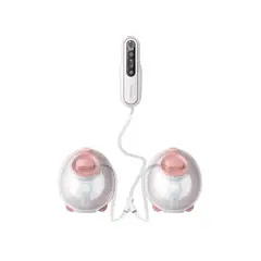 MOMCOZY - Extractor de Leche Doble Portátil Ligero y Ultrapotente V2 -
