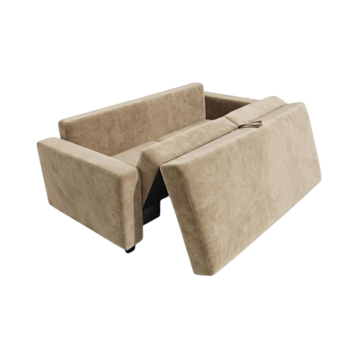 DISEÑOS VALESTRINI - SOFA CAMA MULTIFUNCIONAL EN FELPA