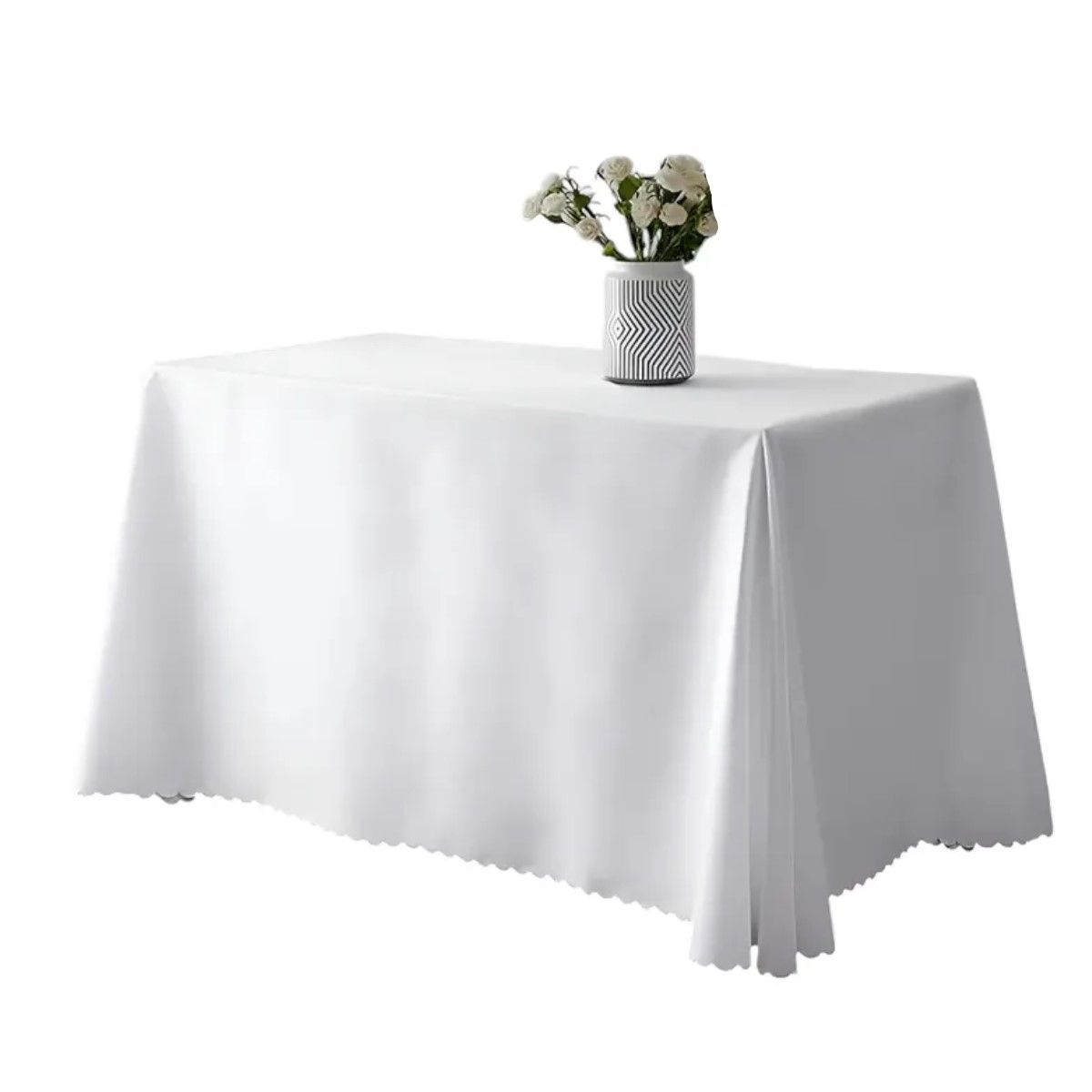 GENERICO - Mantel Rectangular Antimanchas Impermeable 220 X 140cm Color Color Blanco BELUG