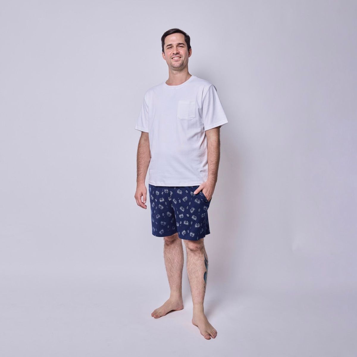 SIMPLY B - Pijama corto cangrejo hombre