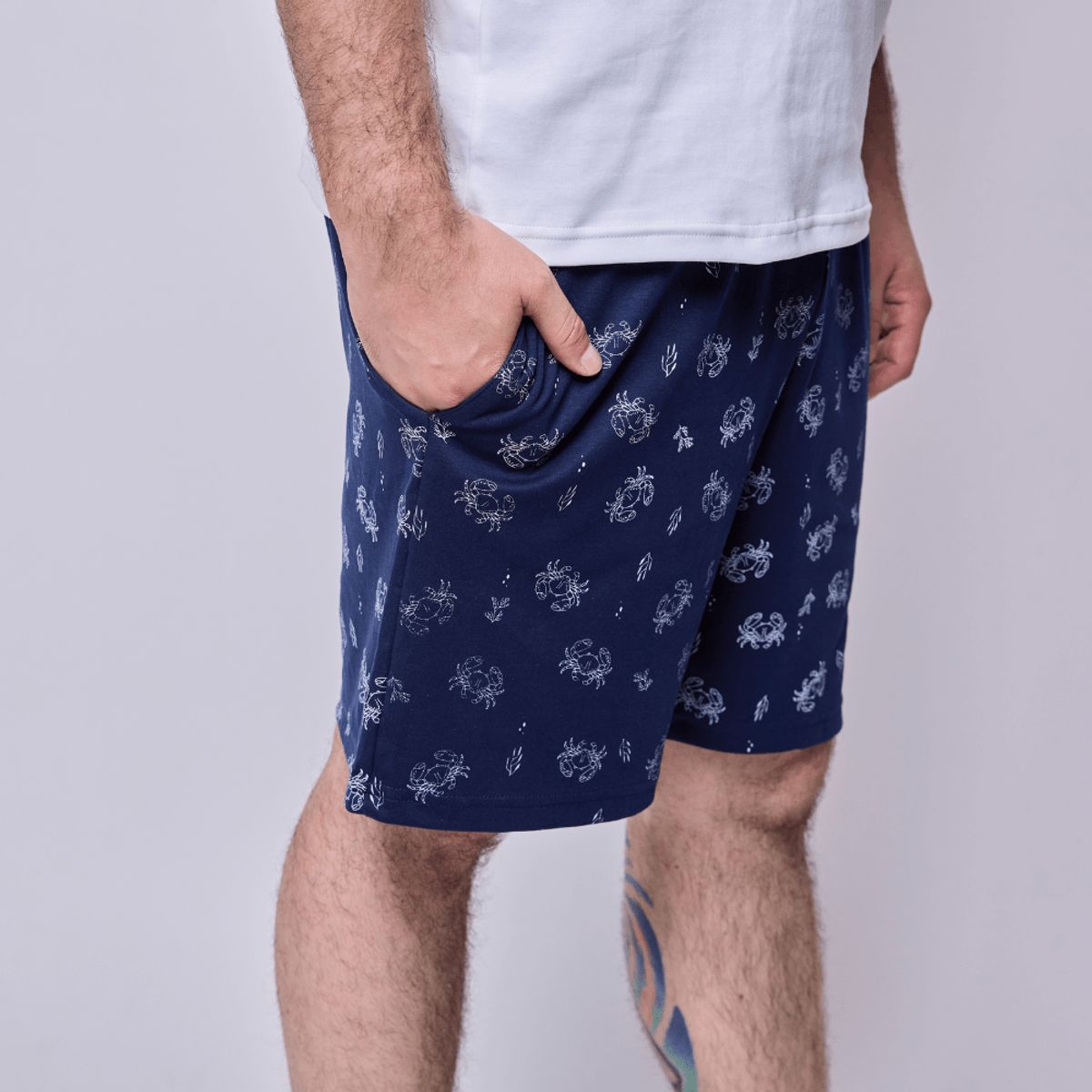 SIMPLY B - Pijama corto cangrejo hombre