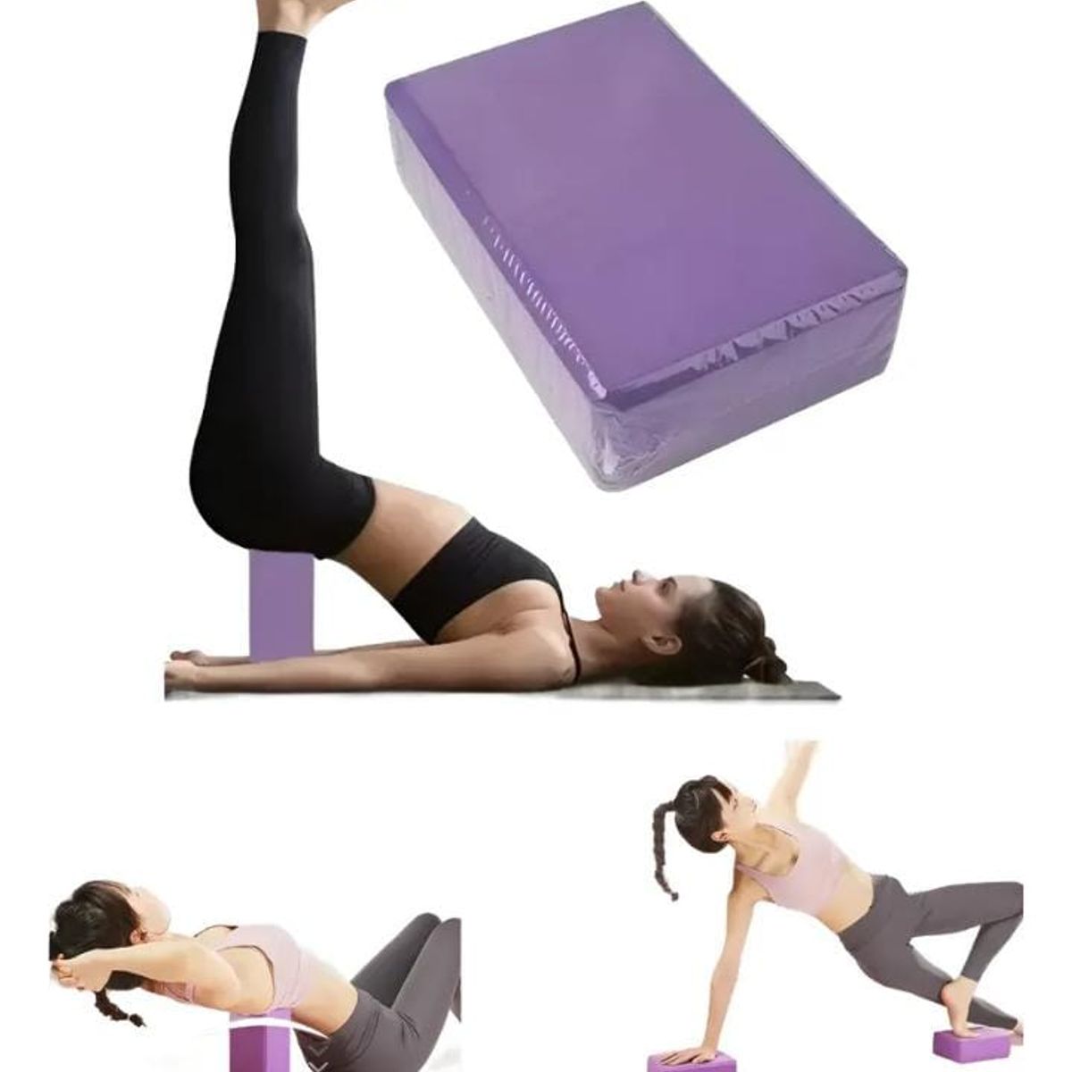 GENERICO - Ladrillo Para Yoga Bloque De Yogafitnesspilatessport Color Violeta