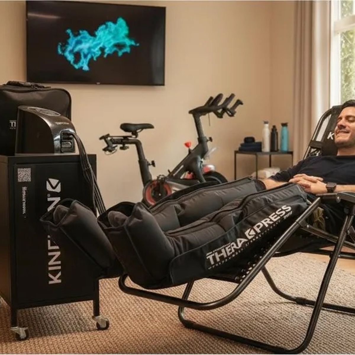 KINEGUN PRO - Botas de presoterapia Piernas - Drenaje y Recuperación - Therapress Pro Completa - KINEGUN