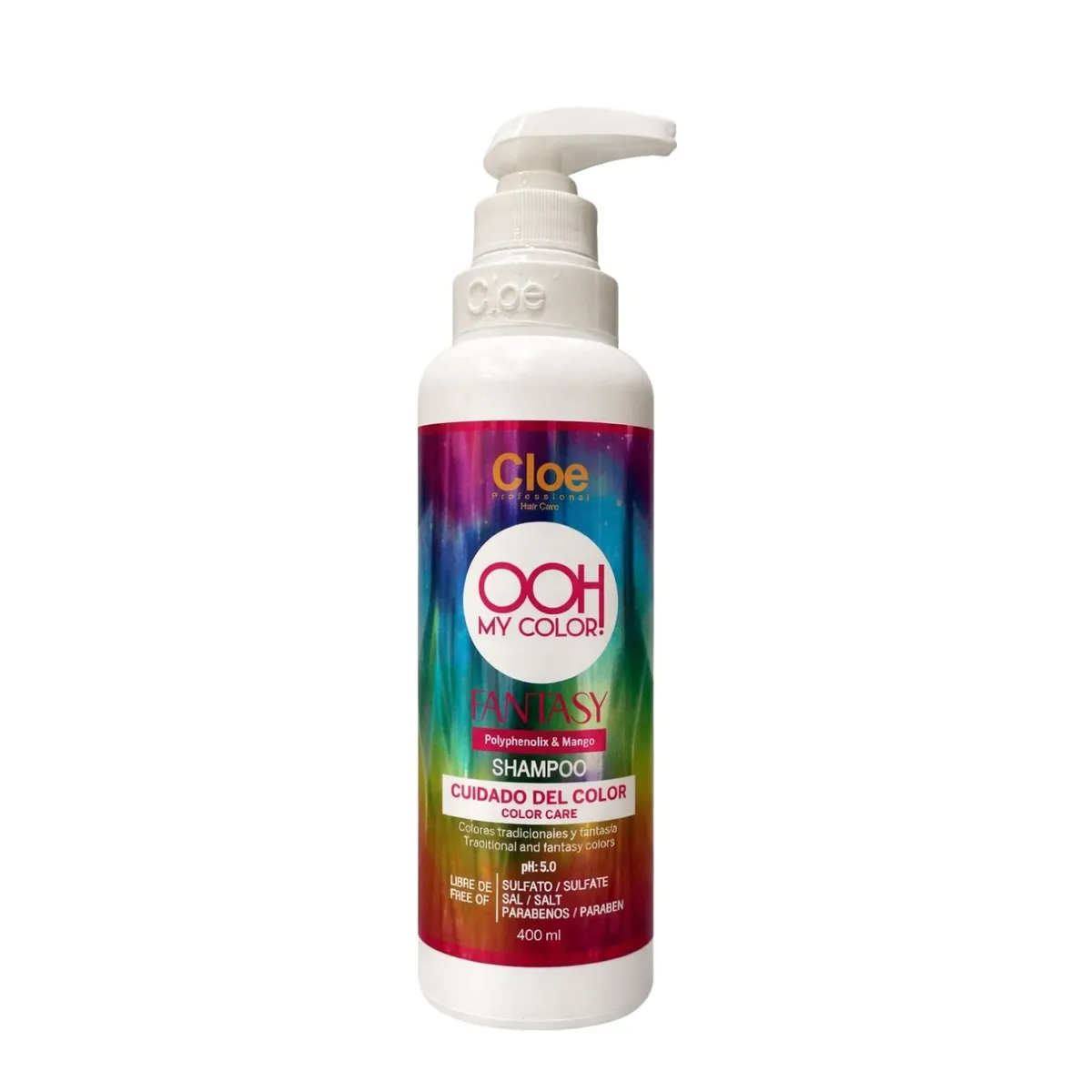 CLOE - Shampoo Cloe Ooh My Color Fantasy 400ml Protege Color Brillo Suavidad Antioxidante