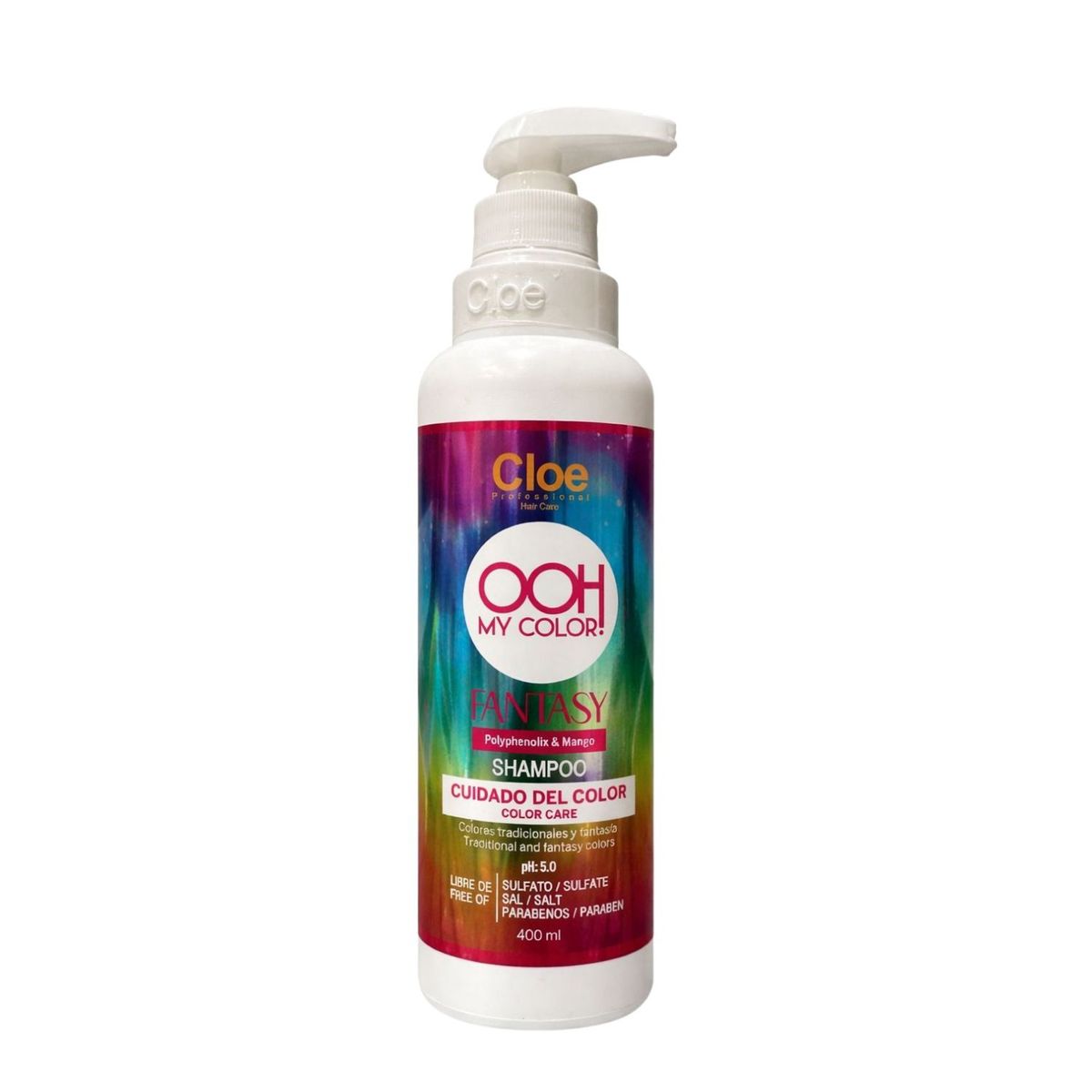 CLOE - Shampoo Cloe Ooh My Color Fantasy 400ml Protege Color Brillo Suavidad Antioxidante