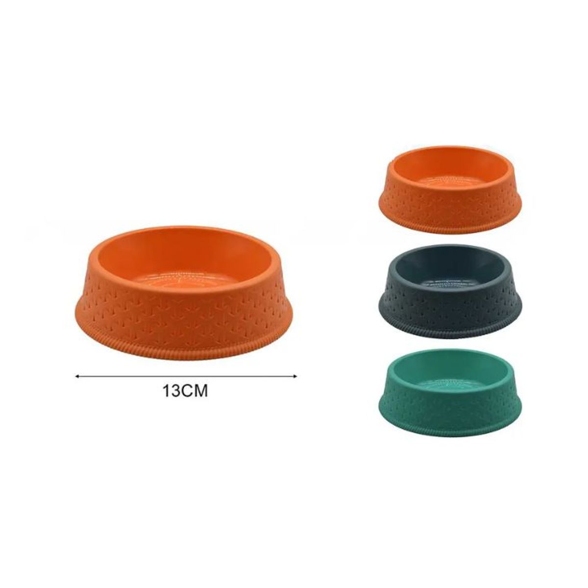GENERICO - Comedero Bowl Para Perros Pequeños y Gatos - 13 cm - No Tóxico Colores Surtidos