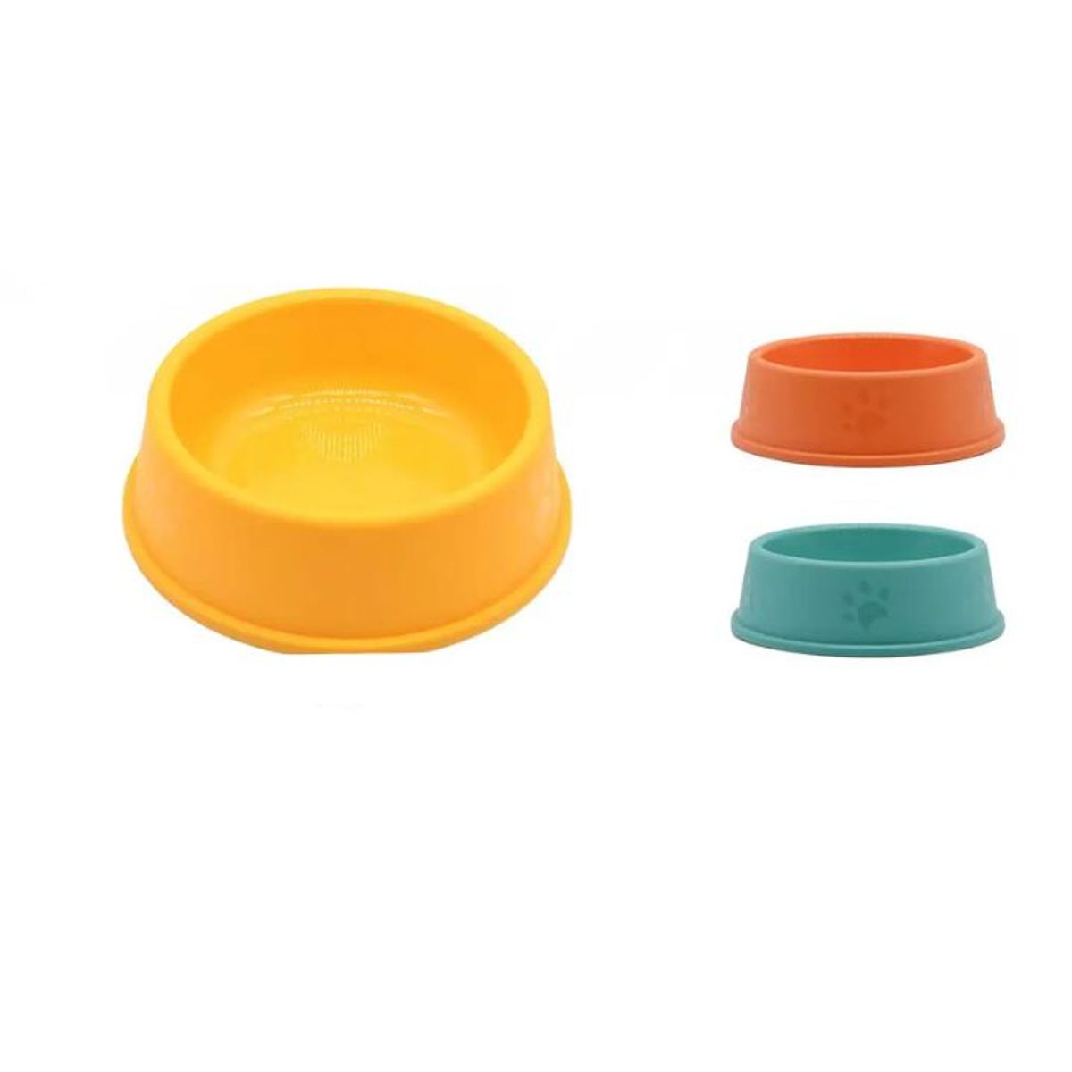 GENERICO - Comedero Bowl Para Mascotas - 16cm - Plástico No Tóxico - Colores Aleatorios