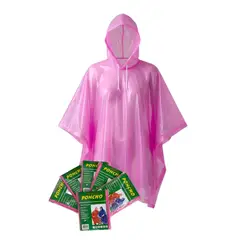 DALI - PONCHO IMPERMEABLE SIN MANGA COLOR ROSA (Set 6 unidades)