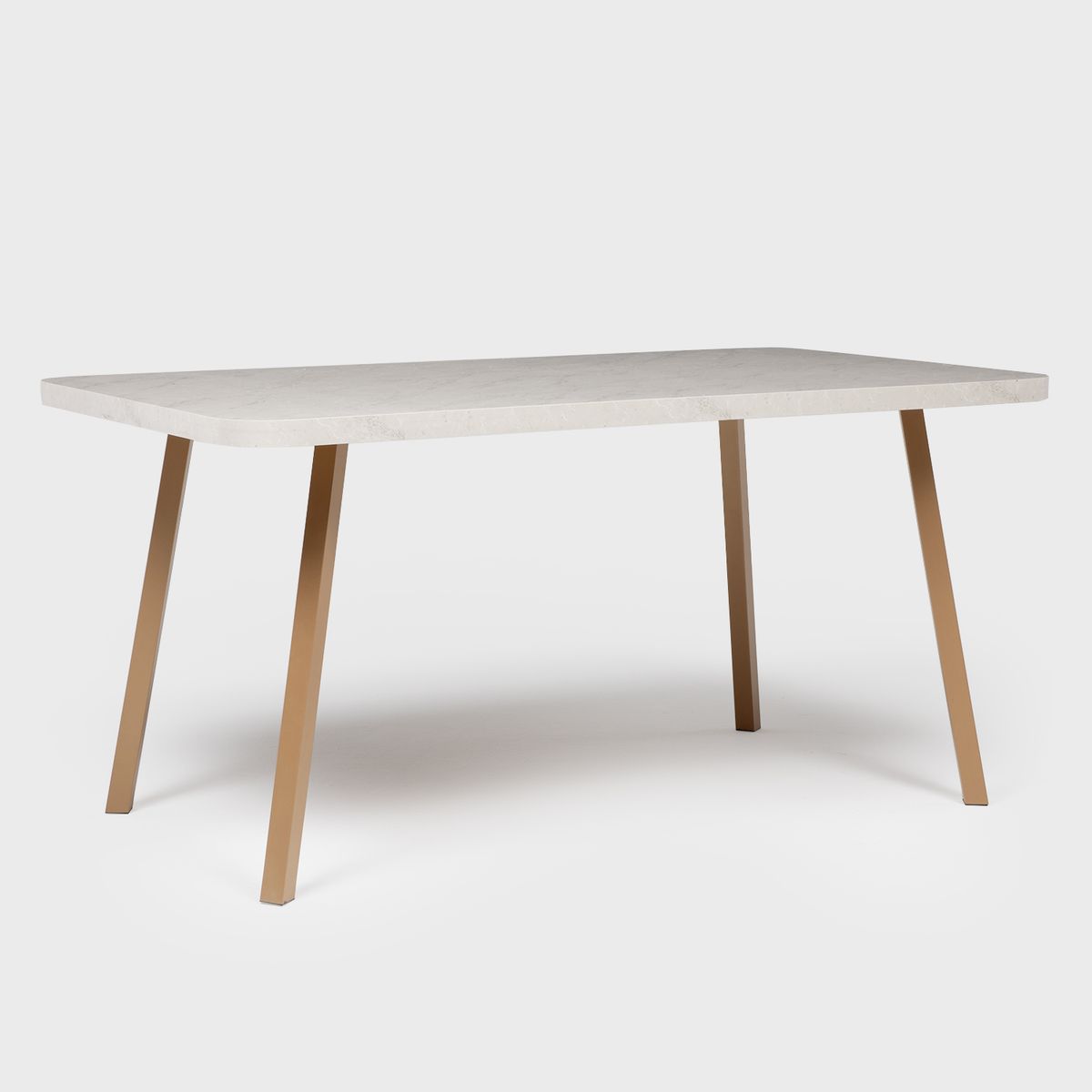 ROCA - Mesa Palmas Mármol-Canela 6 Personas