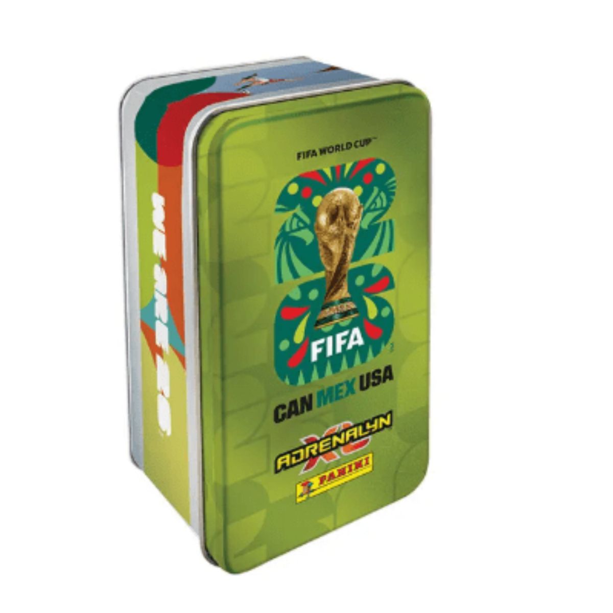 PANINI - CAJA METÁLICA COLECCIONABLE VERDE – FIFA WORLD CUP 2026 ADRENALYN XL