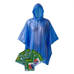 DALI - PONCHO IMPERMEABLE SIN MANGA COLOR AZUL (Set 6 unidades)