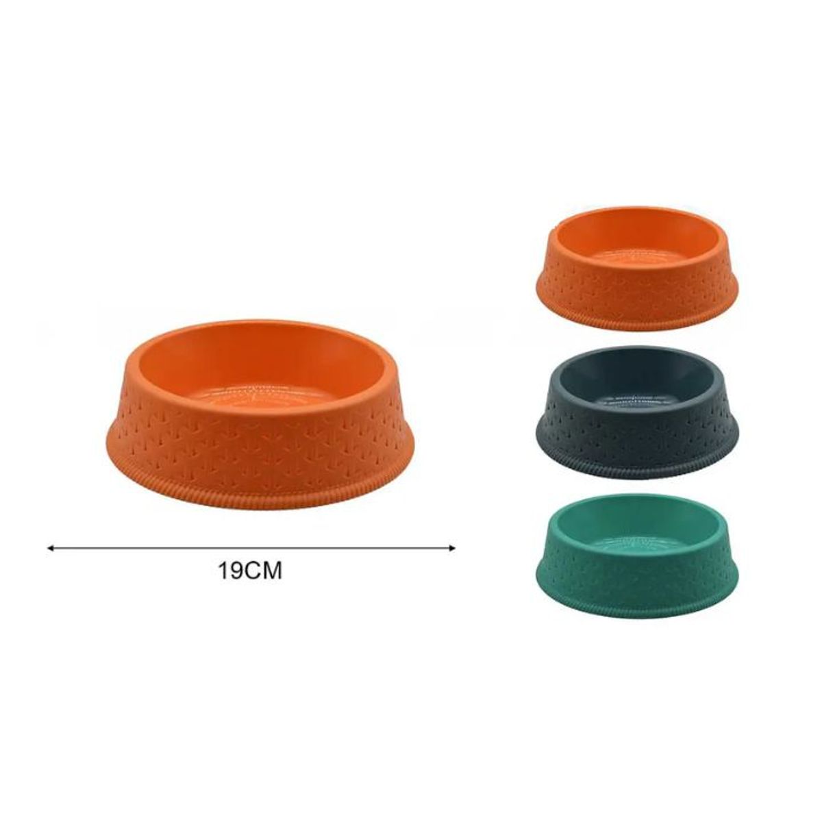 GENERICO - Comedero Bowl Para Mascotas - 19 cm No Tóxico - Colores Aleatorios